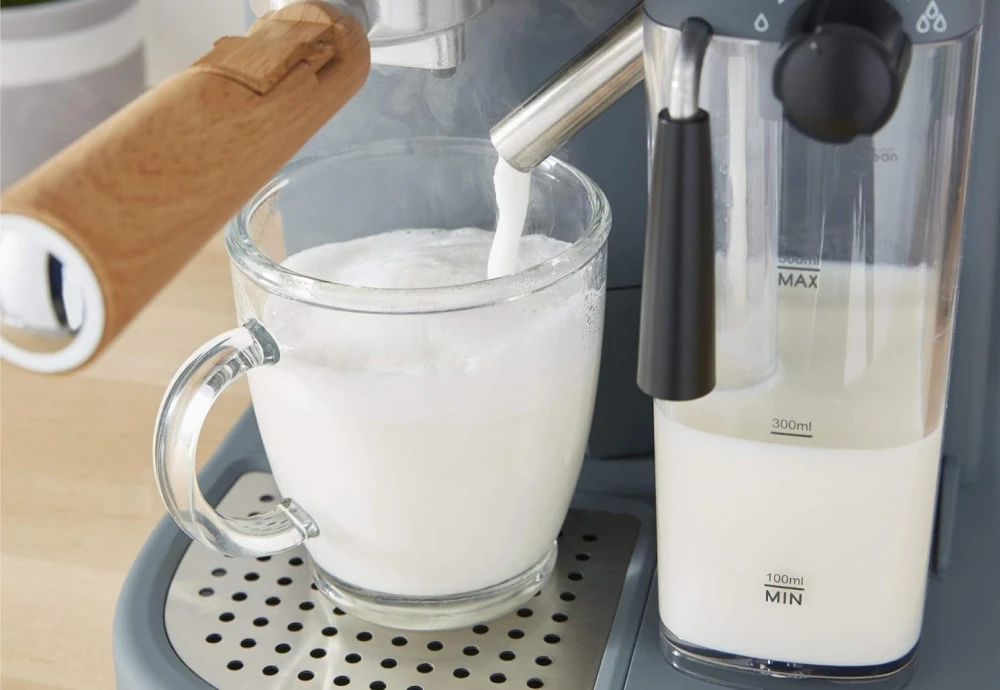 espresso machine with milk frother